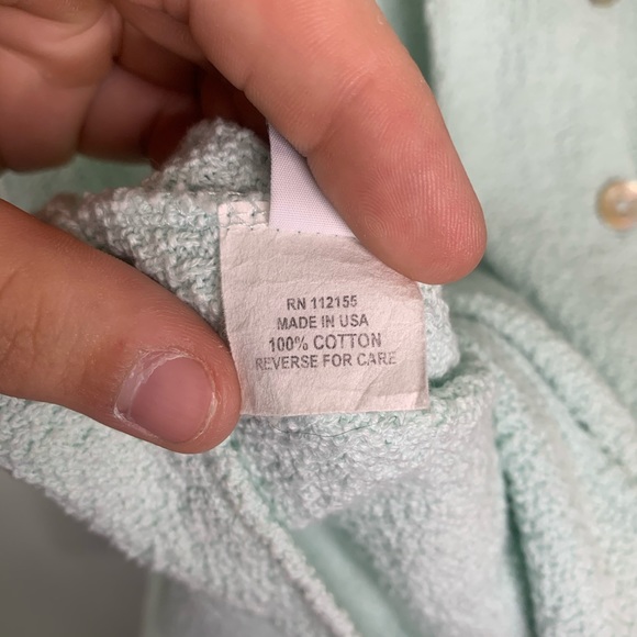 Margaret Winters Teal Button Up Cardigan - Picture 7 of 7